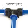 Primefit 1/2-in. Push to Connect Fittings for 1/2-in. OD Air Tubin, 4PK PC1212T-4